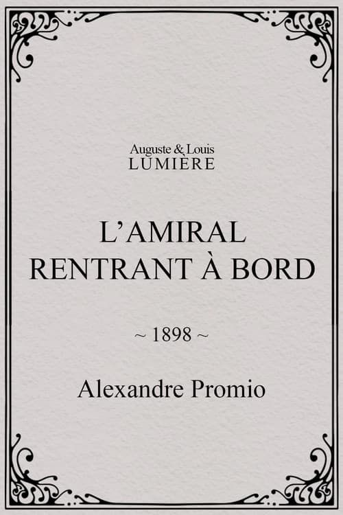 L’amiral rentrant à bord