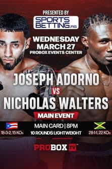 Joseph Adorno vs. Nicholas Walters